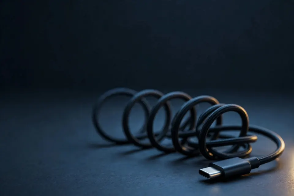 Unplugged coiled cable