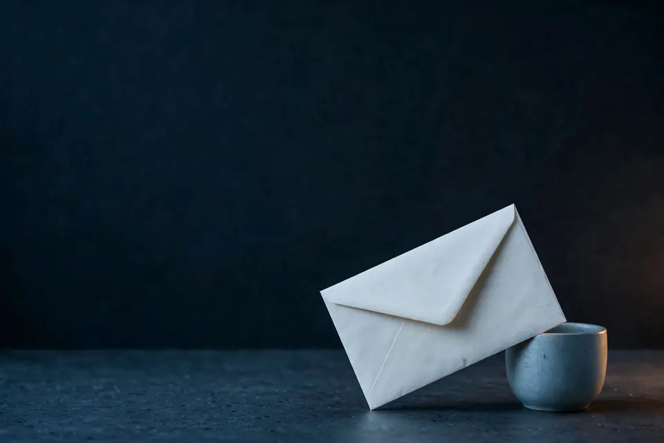 Blank sealed envelope
